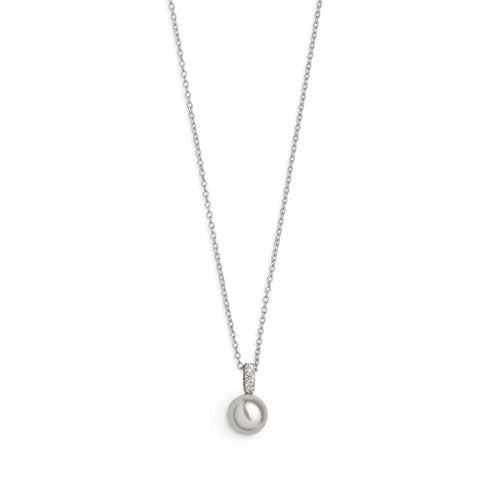 XENOX Halskette Silber Perle Zirkonia XS5194