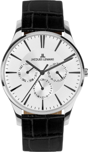 Jacques Lemans London Herrenuhr Lederband 1-1951B