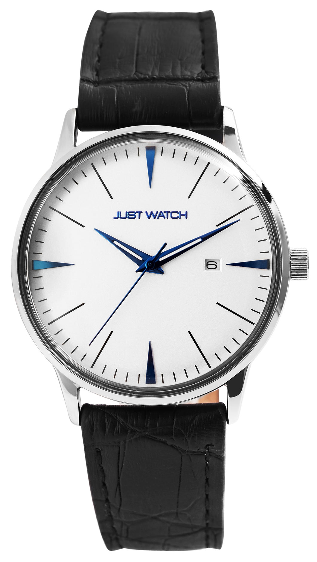 Just Watch Herrenuhr ZB weiss mit Lederband JW20150-002